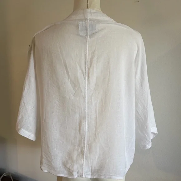 Rails Thea Embroidered Tie Front Crop Top Women Sz M Cottage Core Costal Casual - Picture 4 of 8